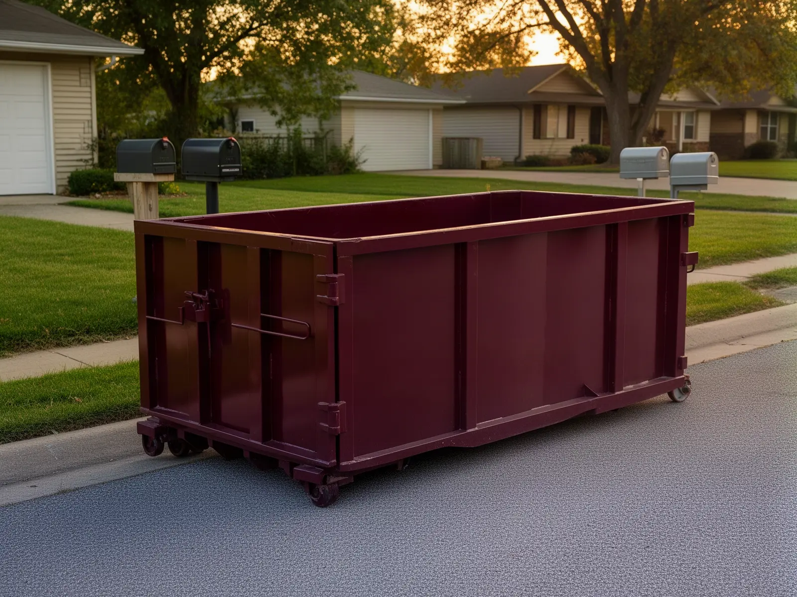 Roll-off dumpster from Miles Brothers Dumpster Rental in Colorado Springs, CO